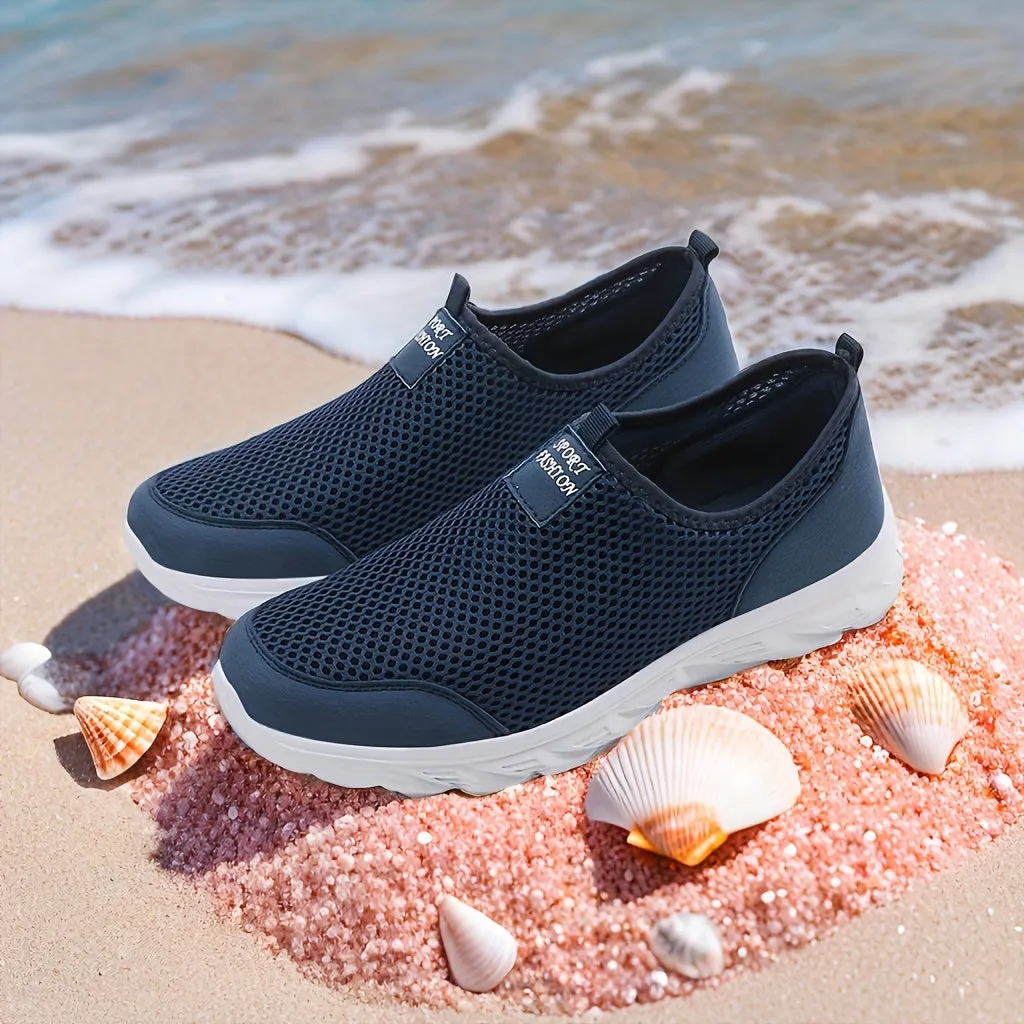 Ademende slip-on loafers voor heren - lichtgewicht mesh schoenen voor de zomer