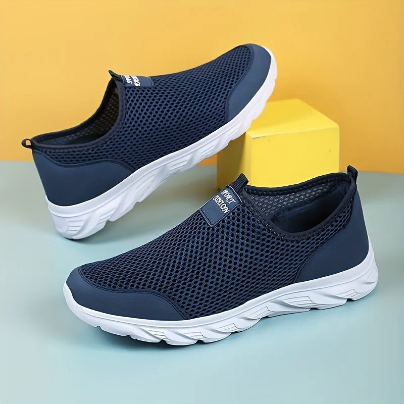 Ademende slip-on loafers voor heren - lichtgewicht mesh schoenen voor de zomer