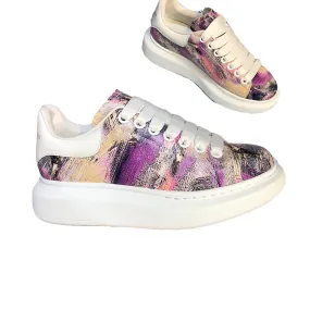 ALISANDRO MCQUEEN CAMO GRAFFITI URBAN DESIGN CHUNKY SOLE UNISEX SNEAKER