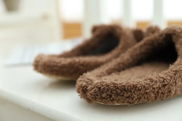 Animal Slippers Bear Home Slippers Spring Indoor Cute Cotton Slippers UGG Style