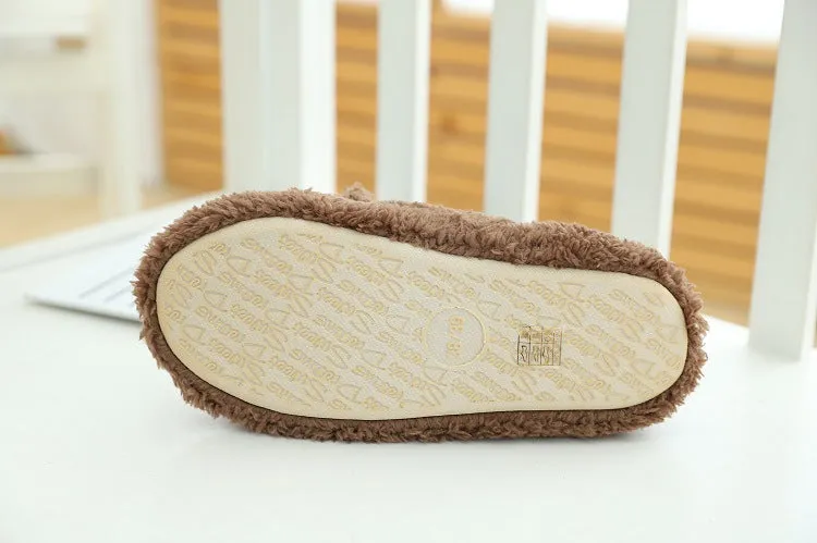 Animal Slippers Bear Home Slippers Spring Indoor Cute Cotton Slippers UGG Style