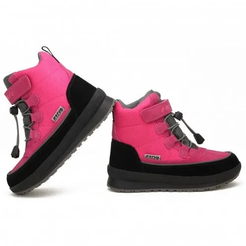 Bartek Girls' Pink and Black Insulated Ankle Boots | 17288002