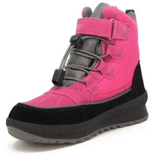 Bartek Girls' Pink and Black Insulated Ankle Boots | 17288002