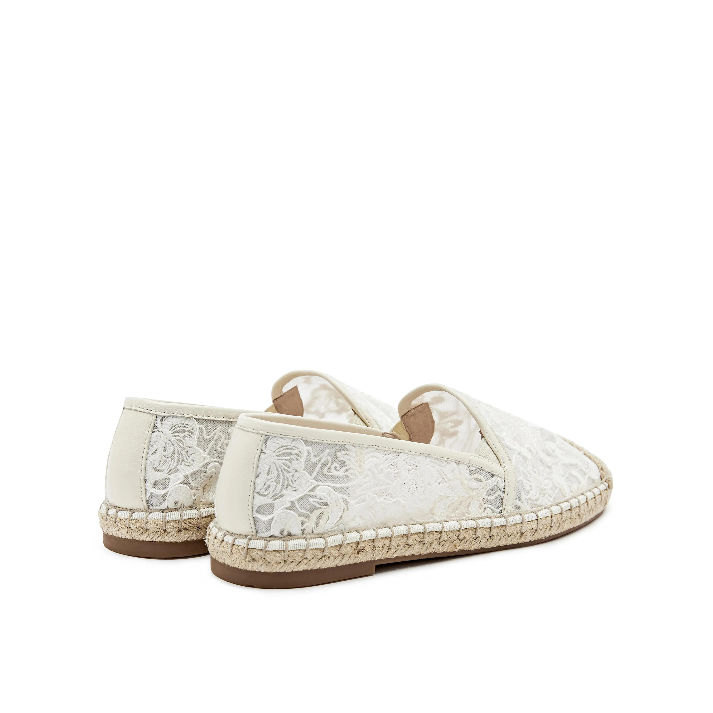 Beaded Lace Espadrilles