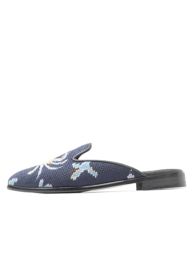 BY PAIGE - NEEDLEPOINT MULE  IN CRAB