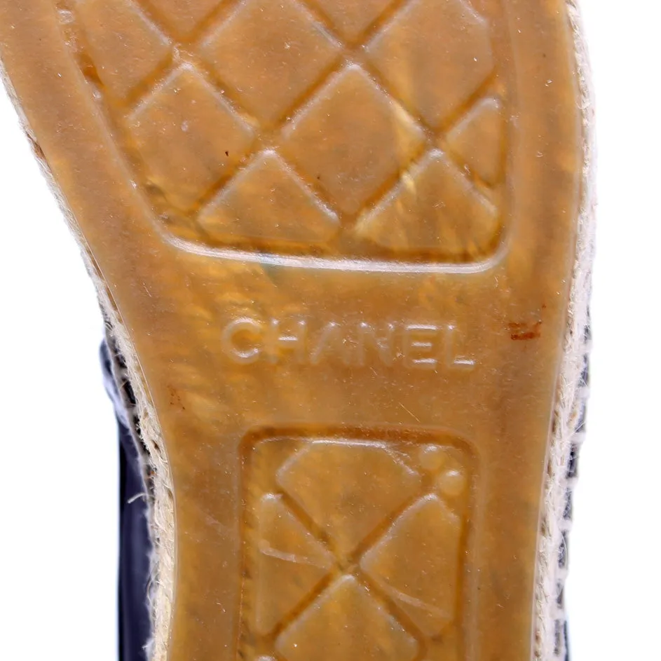 CC Beaded Mesh Espadrilles Size 38