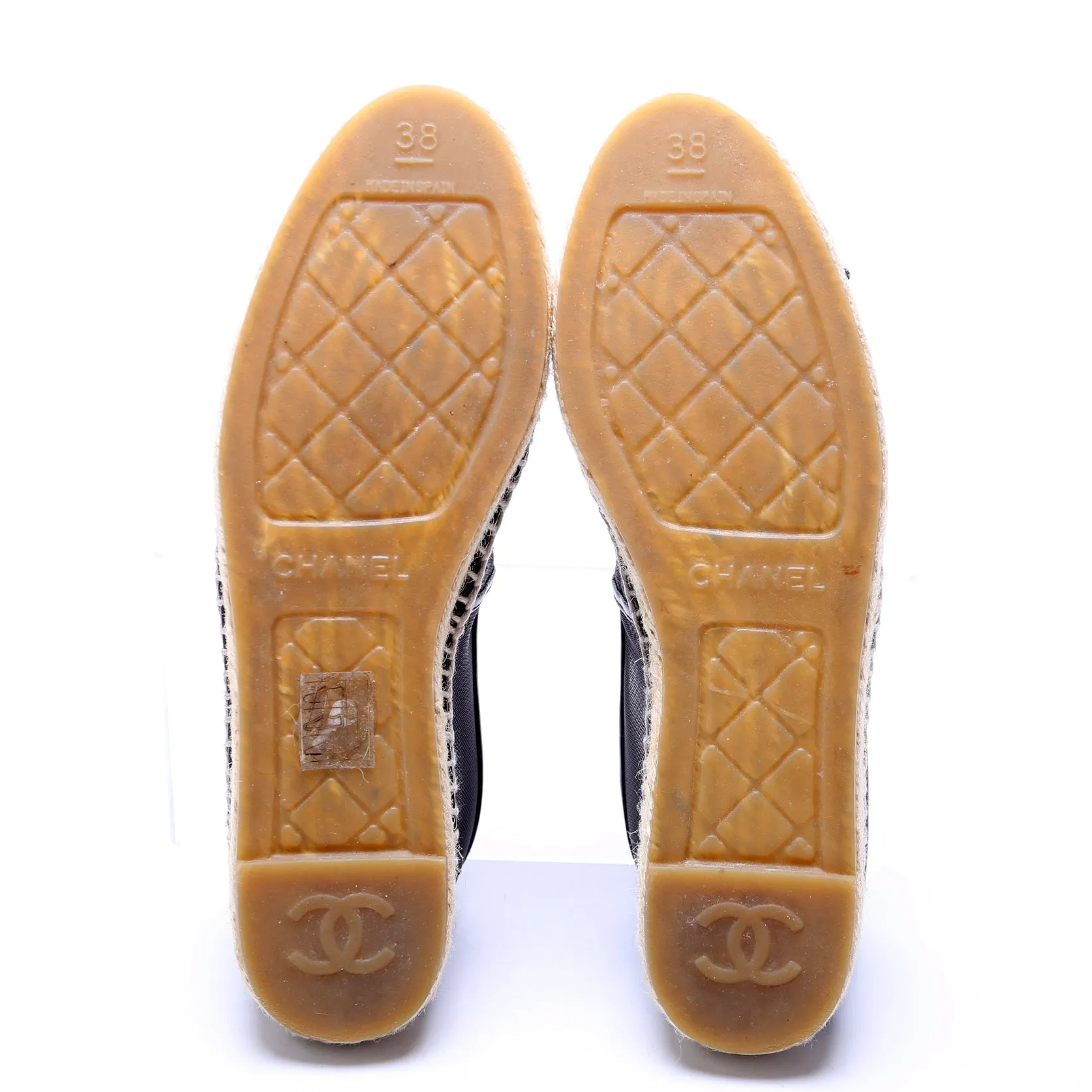 CC Beaded Mesh Espadrilles Size 38