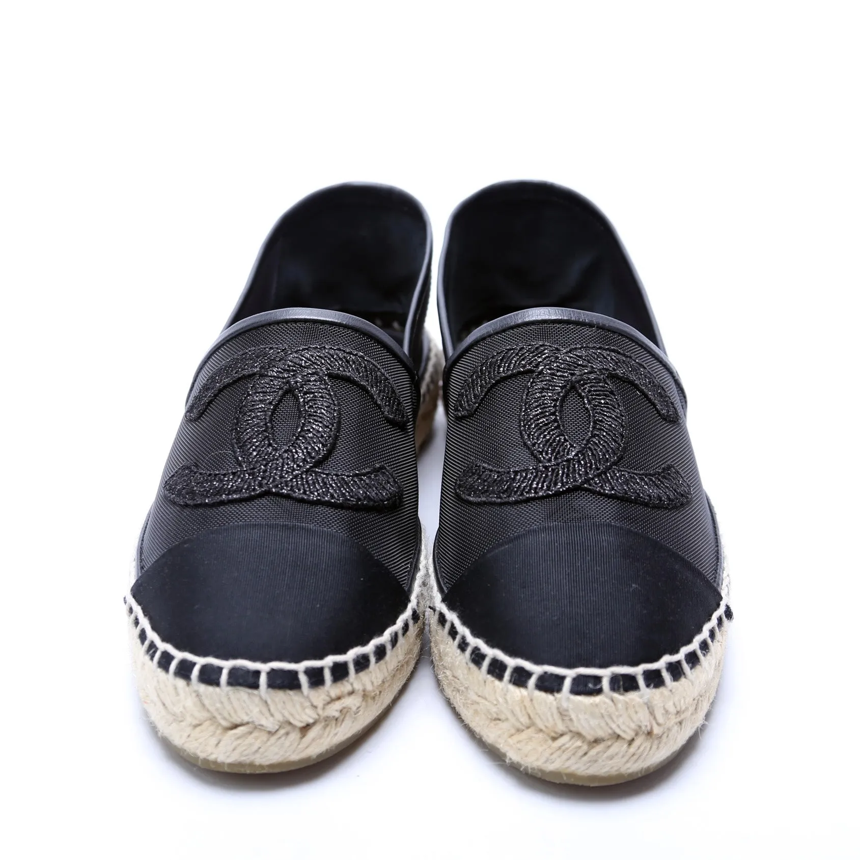 CC Beaded Mesh Espadrilles Size 38