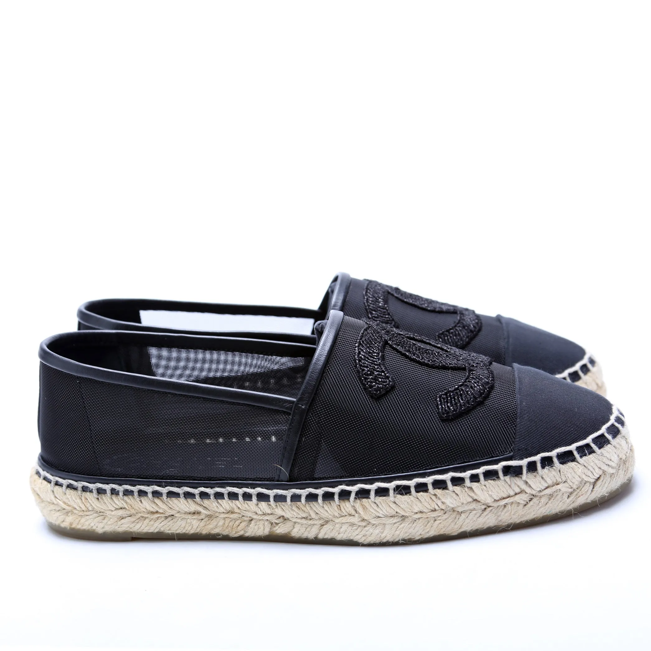 CC Beaded Mesh Espadrilles Size 38