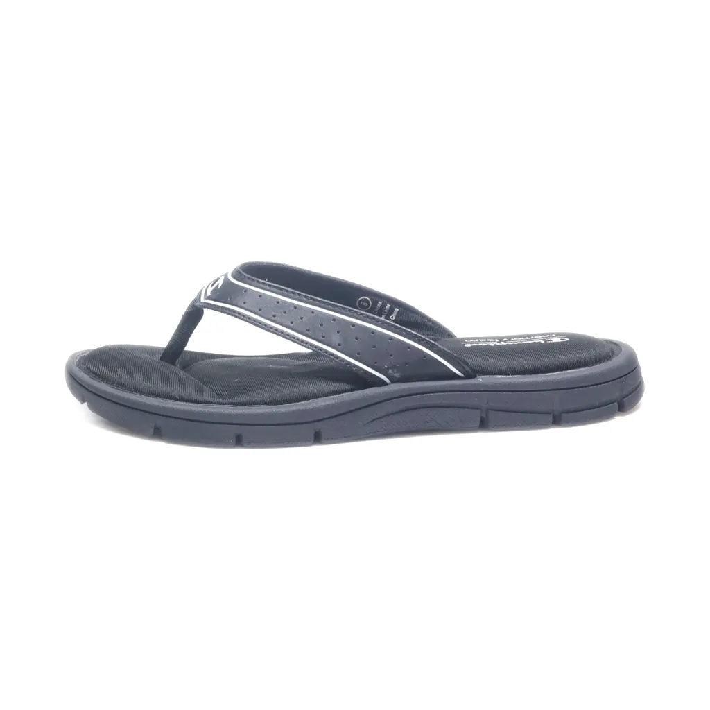 Champion Slippers Fabric Black Colour For Women