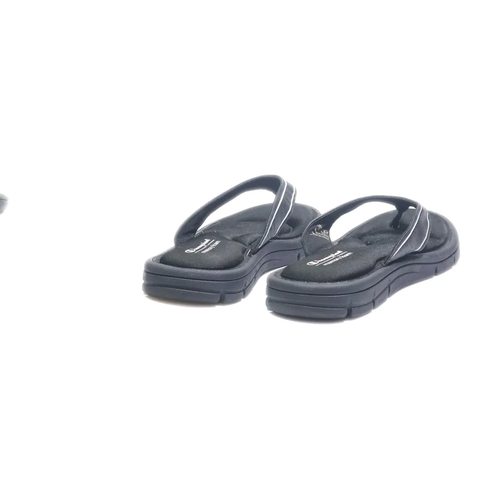 Champion Slippers Fabric Black Colour For Women