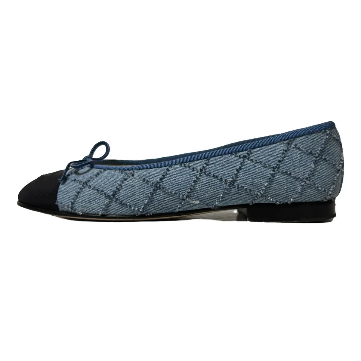 Chanel Denim Ballet Flats