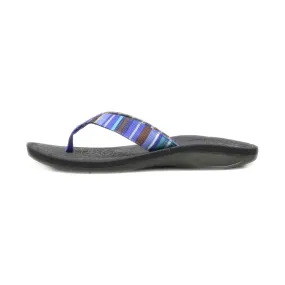 Clarks Flat Sandals Fabric Blue Colour For Women