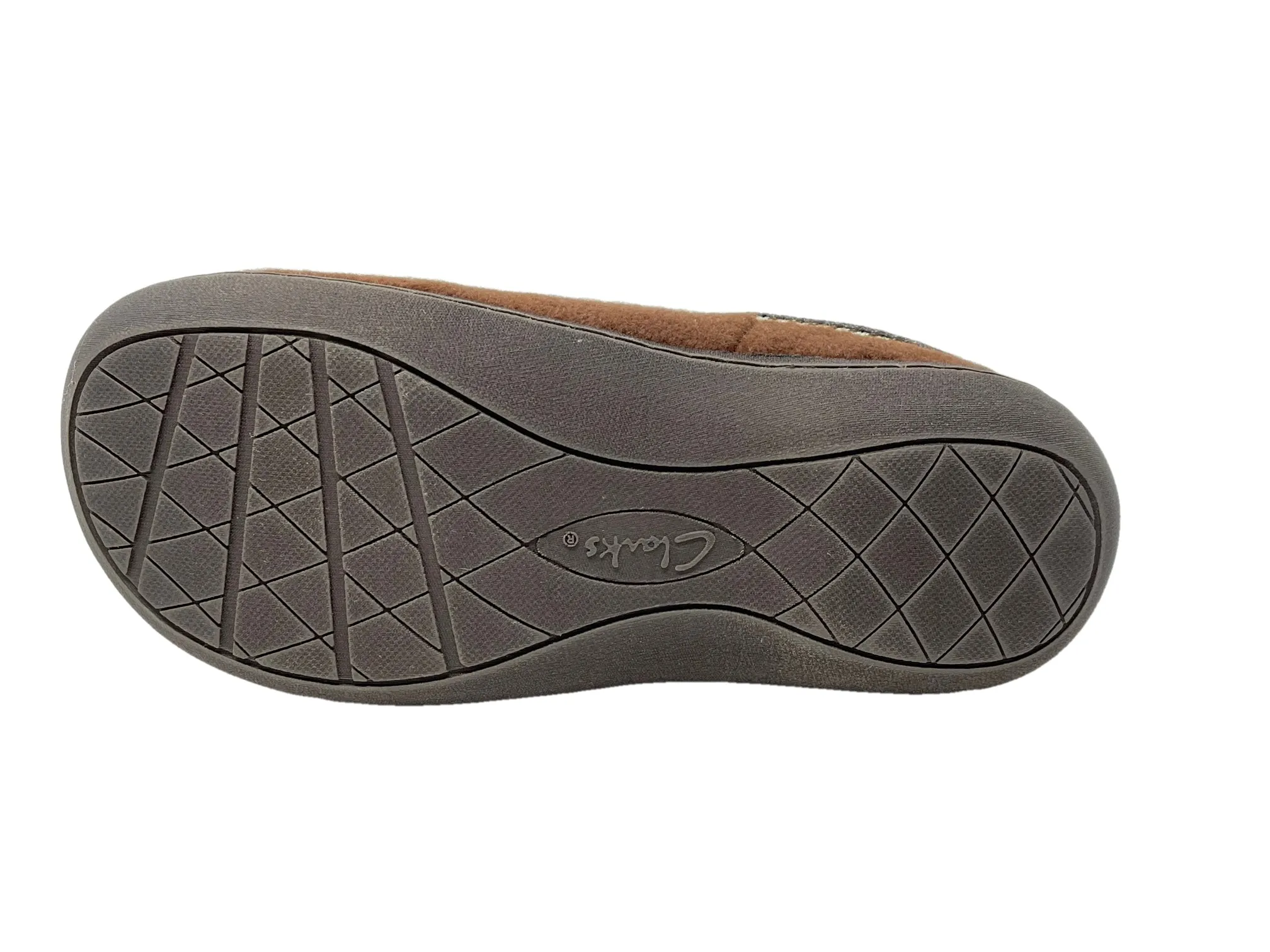 Clarks Indoor and Outdoor Dark Brown Cozy Wool Mule Slip-On Fur Lined Clogs