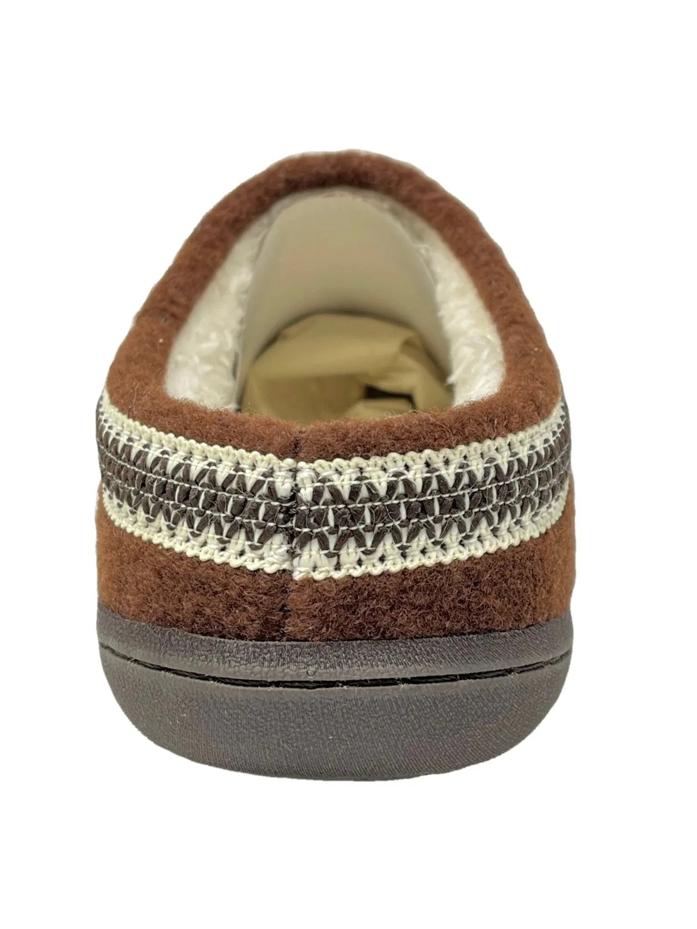 Clarks Indoor and Outdoor Dark Brown Cozy Wool Mule Slip-On Fur Lined Clogs