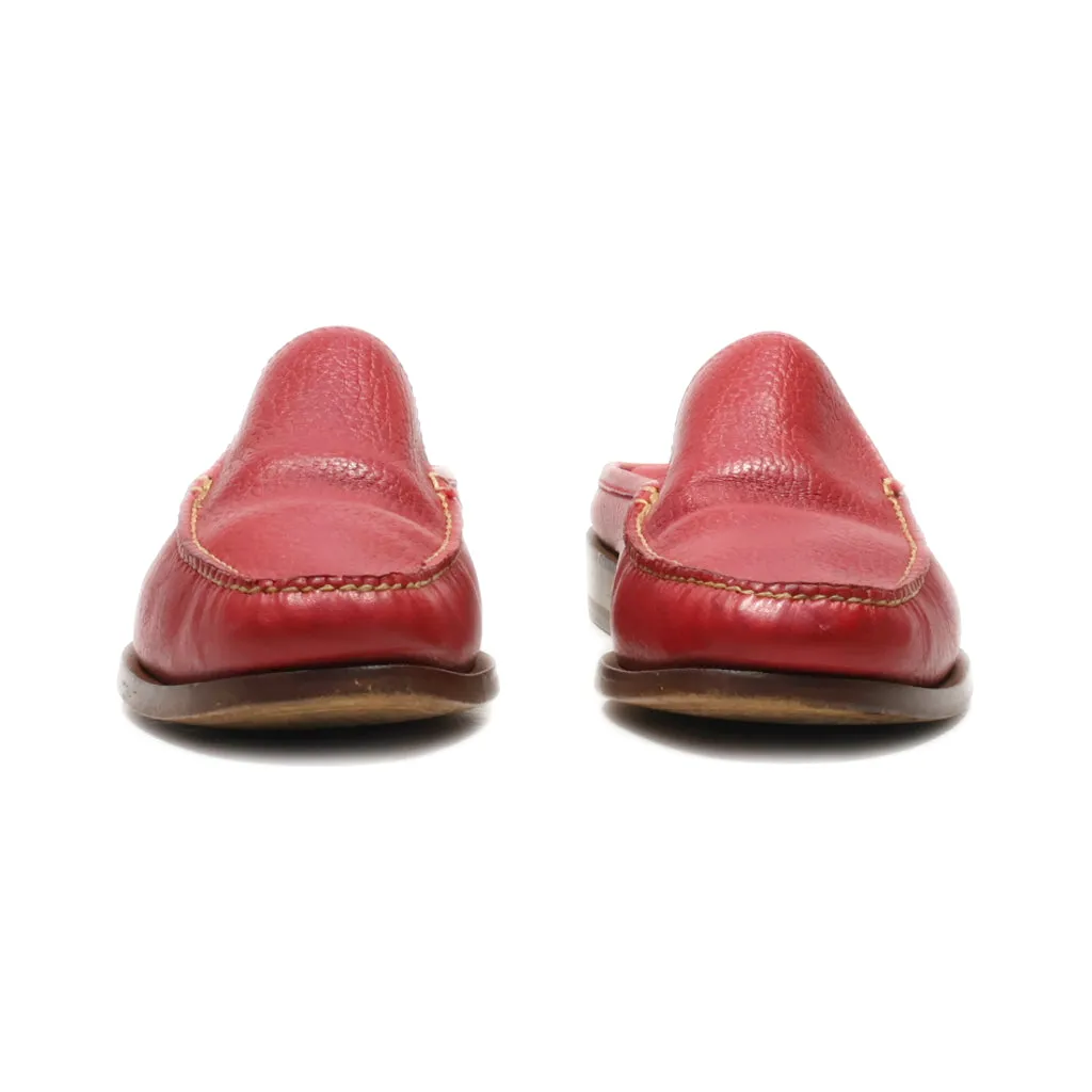 Cole Haan Mules Leather Red Colour For Women