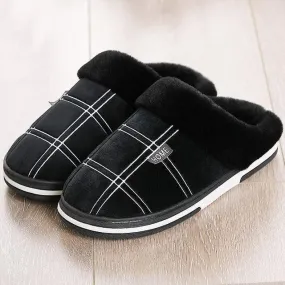 Cozy Gingham House Slippers for Warm Winter Comfort