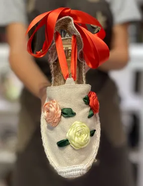 Custom-made Espadrilles Flat Classic Roses