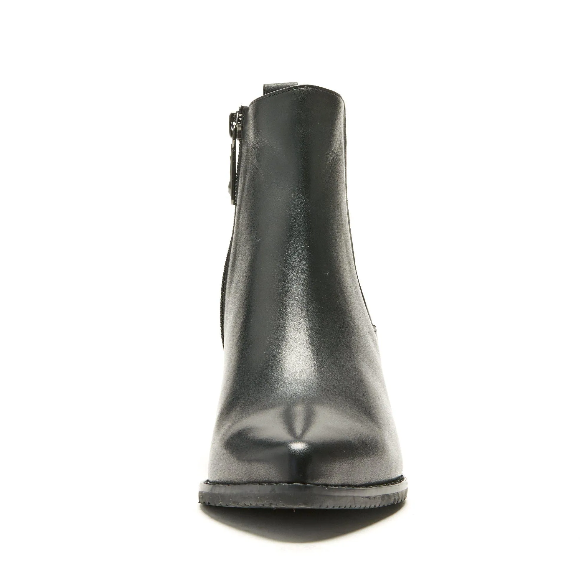 Elvina Waterproof Leather Block Heel Chelsea Boot