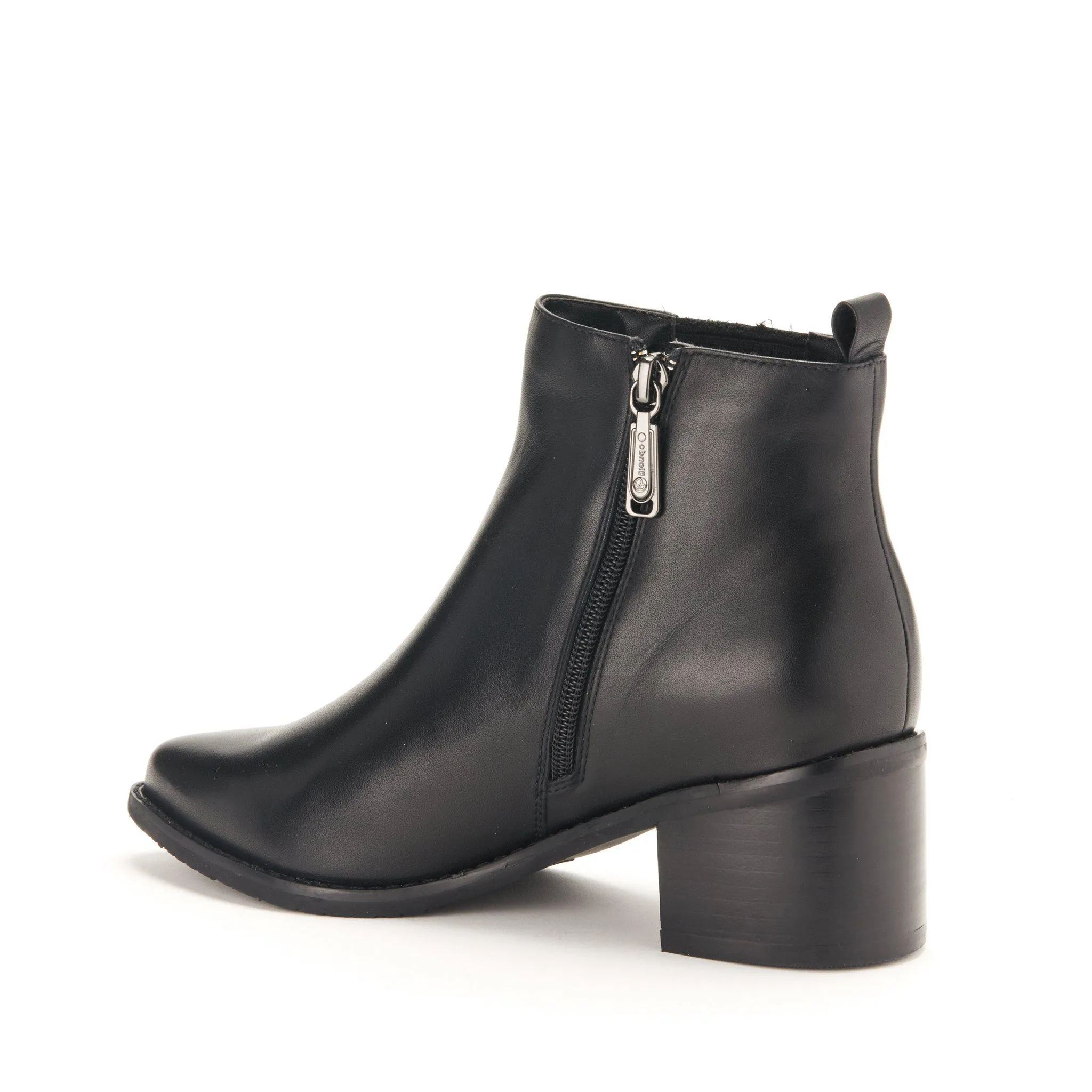 Elvina Waterproof Leather Block Heel Chelsea Boot