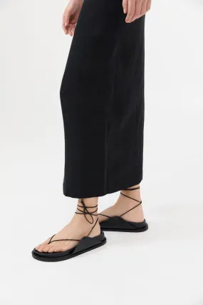 Everyday Tie Up Sandals - Black