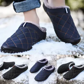 Fashion Plus Velvet Home Slipper Men Shoes Winter Warm Sports Men Shoes Waterproof Outdoor Sport Large Size Warm Slippers