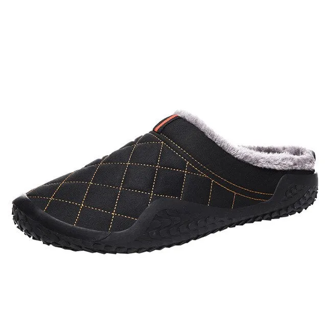 Fashion Plus Velvet Home Slipper Men Shoes Winter Warm Sports Men Shoes Waterproof Outdoor Sport Large Size Warm Slippers