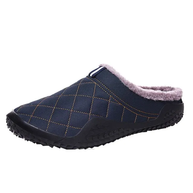 Fashion Plus Velvet Home Slipper Men Shoes Winter Warm Sports Men Shoes Waterproof Outdoor Sport Large Size Warm Slippers