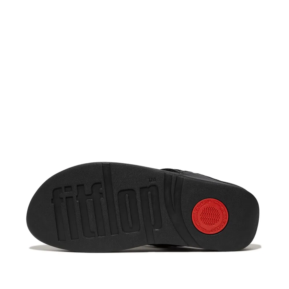 FitFlop Lulu Chunky Snaffle Leather Sandals - Black