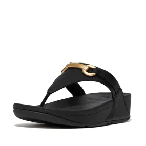 FitFlop Lulu Chunky Snaffle Leather Sandals - Black