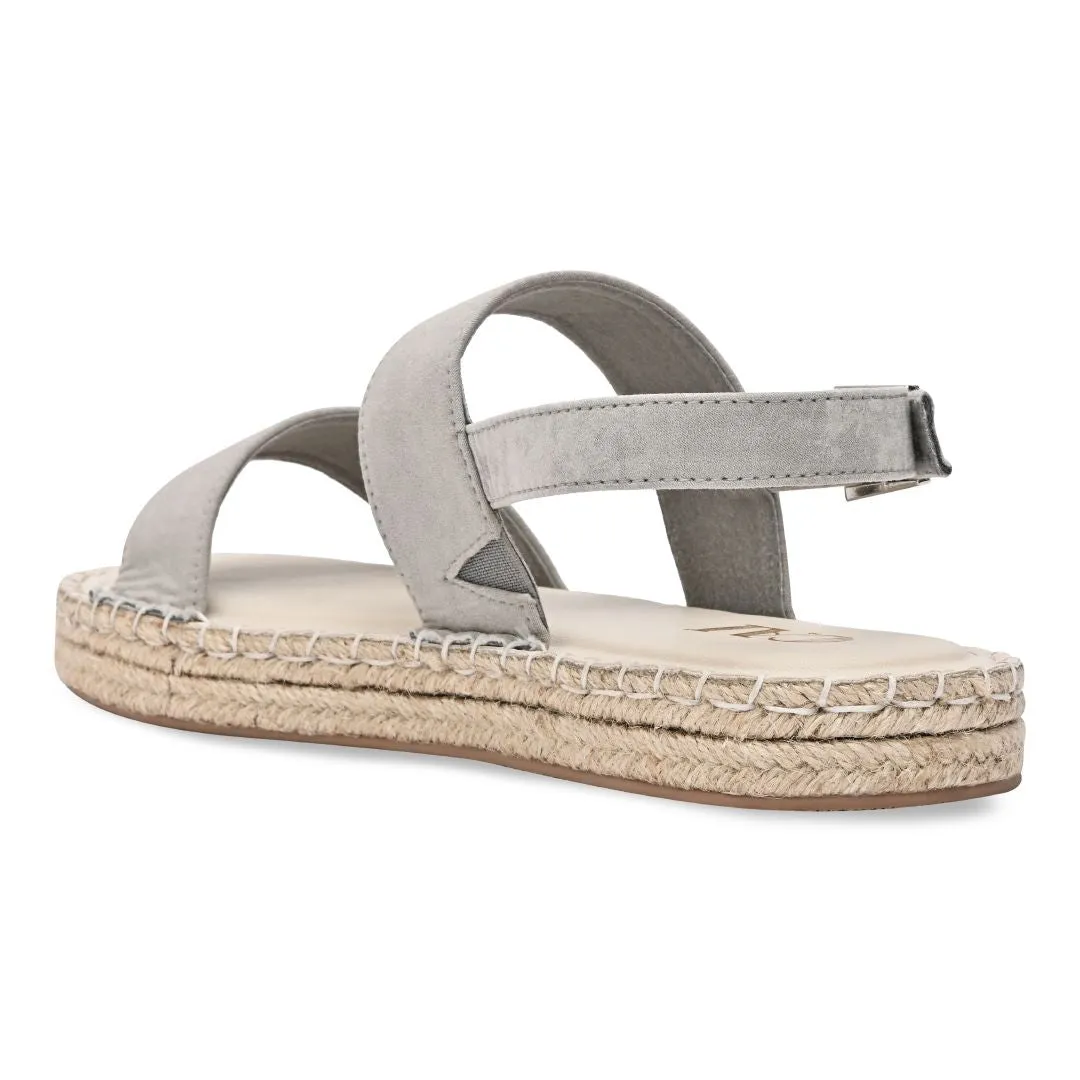 Grey Strapped Espadrille