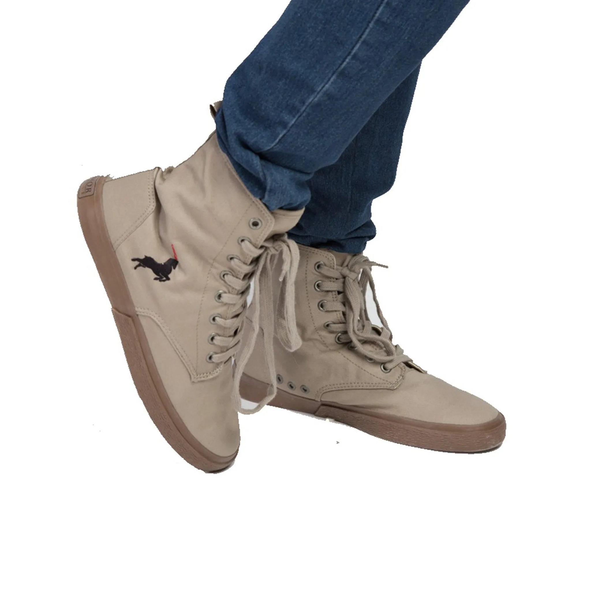High Cut Performance Sneaker - Sand