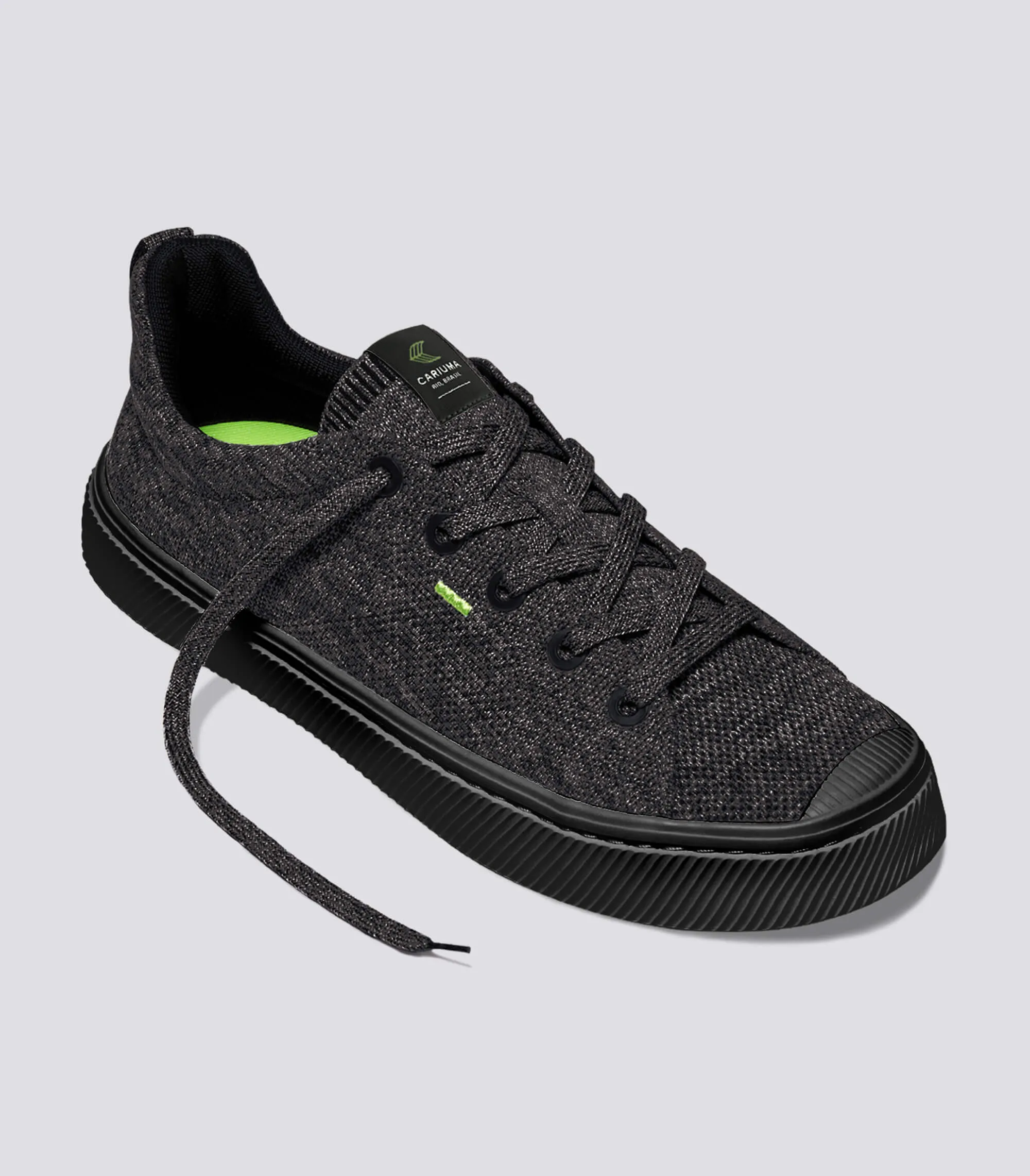 IBI Low Stone Black Knit Sneaker Women