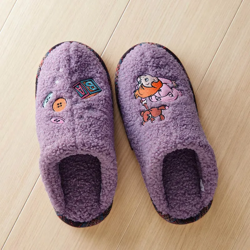 JP x BM - Michael Darling Fluffy Boa Slippers for Adults