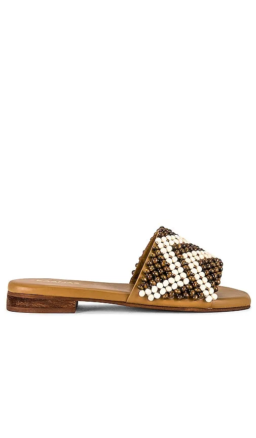 Kaanas Alama Slide in Tan