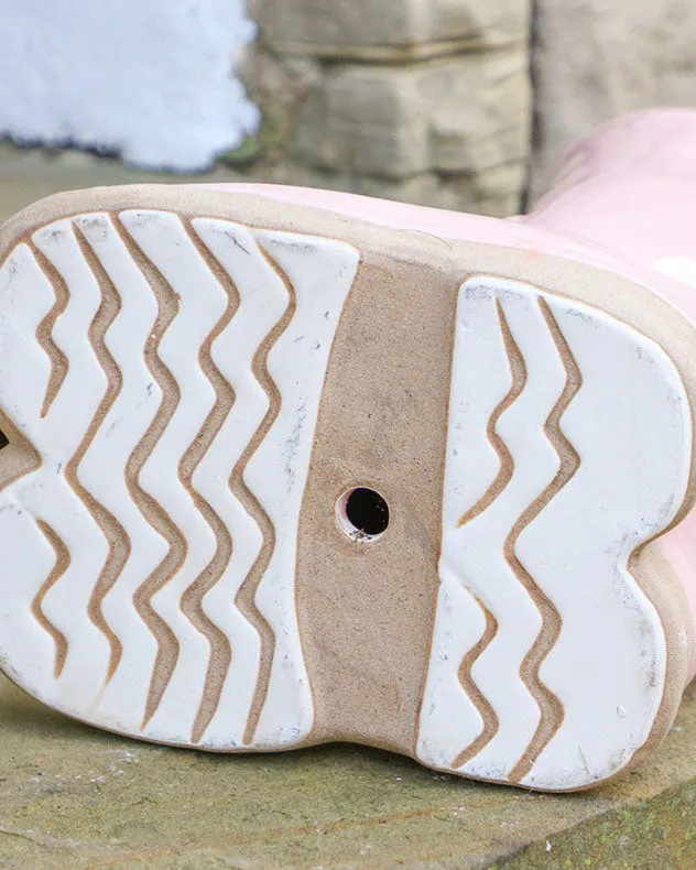 Large Pink Wellington Boots Planter