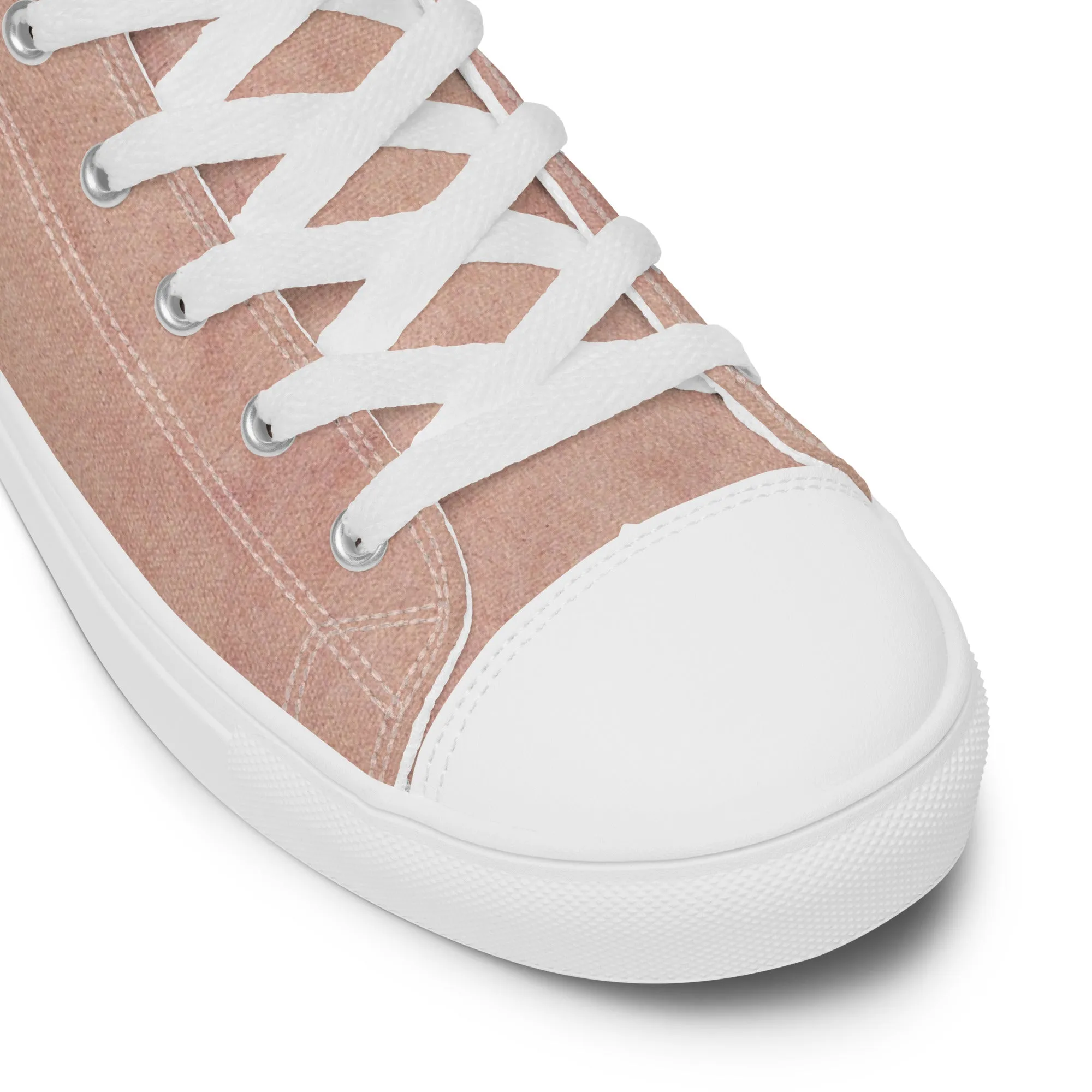 Men's Urban Pink high top canvas shoes