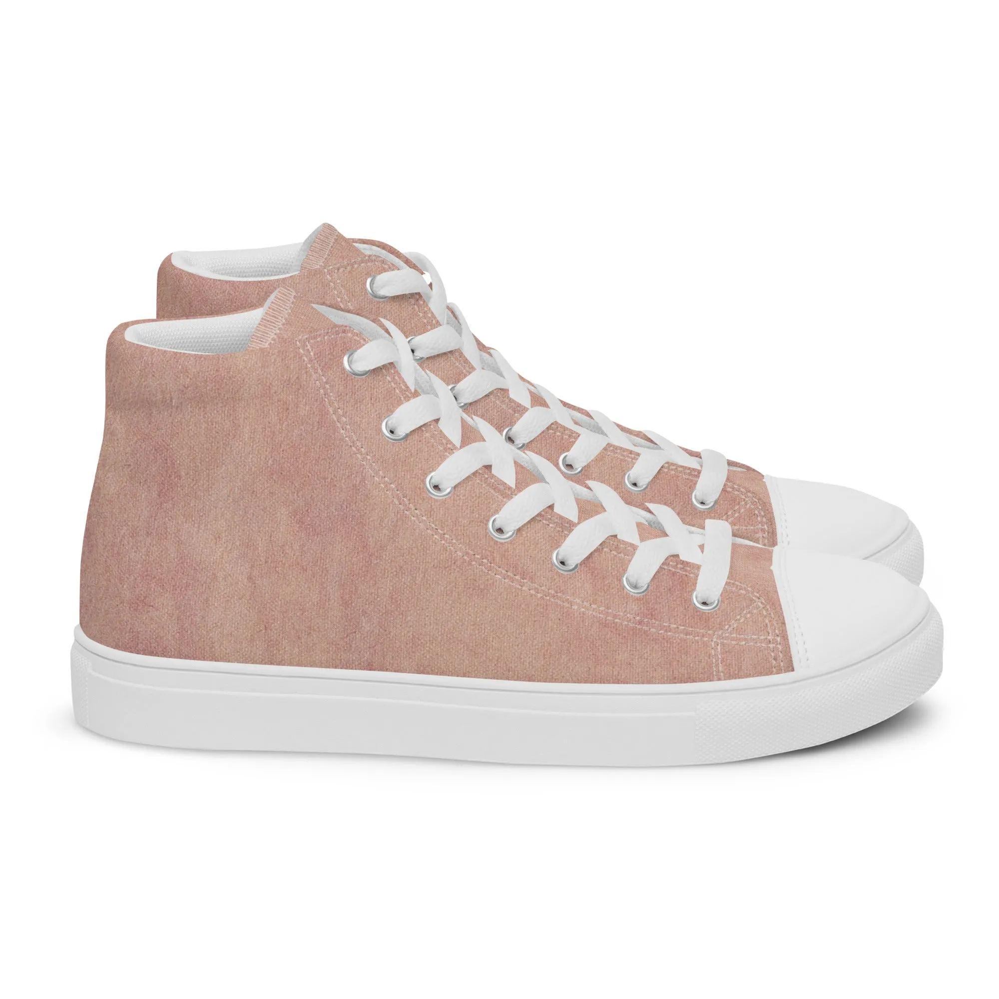 Men's Urban Pink high top canvas shoes