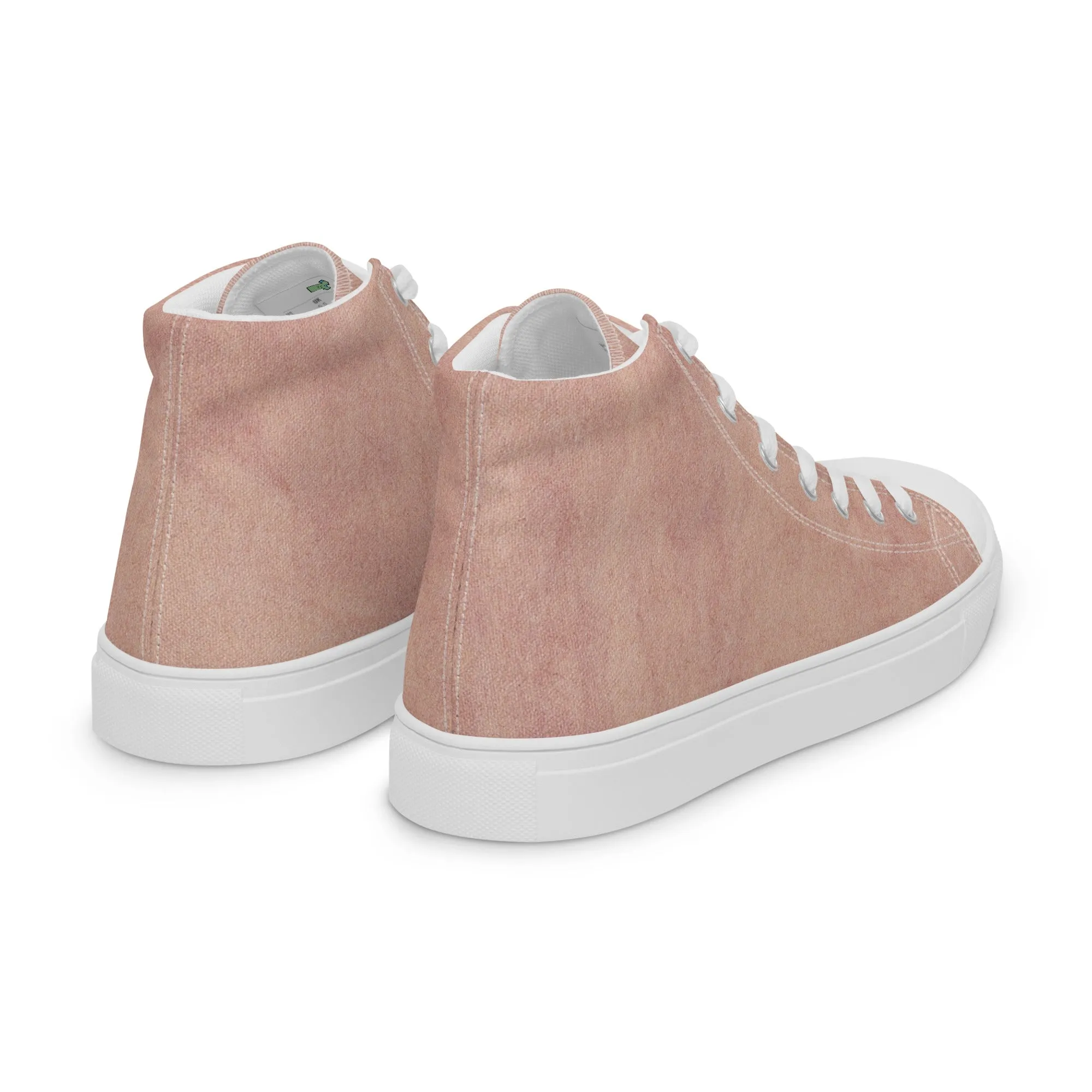 Men's Urban Pink high top canvas shoes