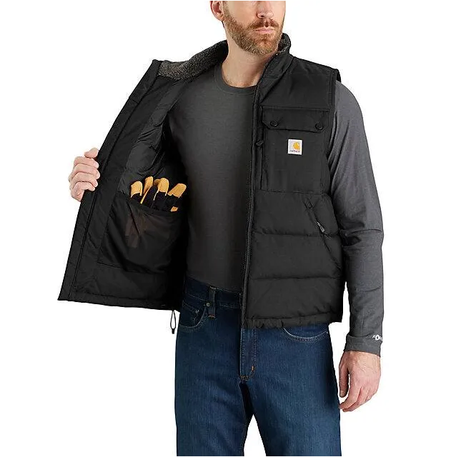 Montana Loose Fit Insulated Vest - Black