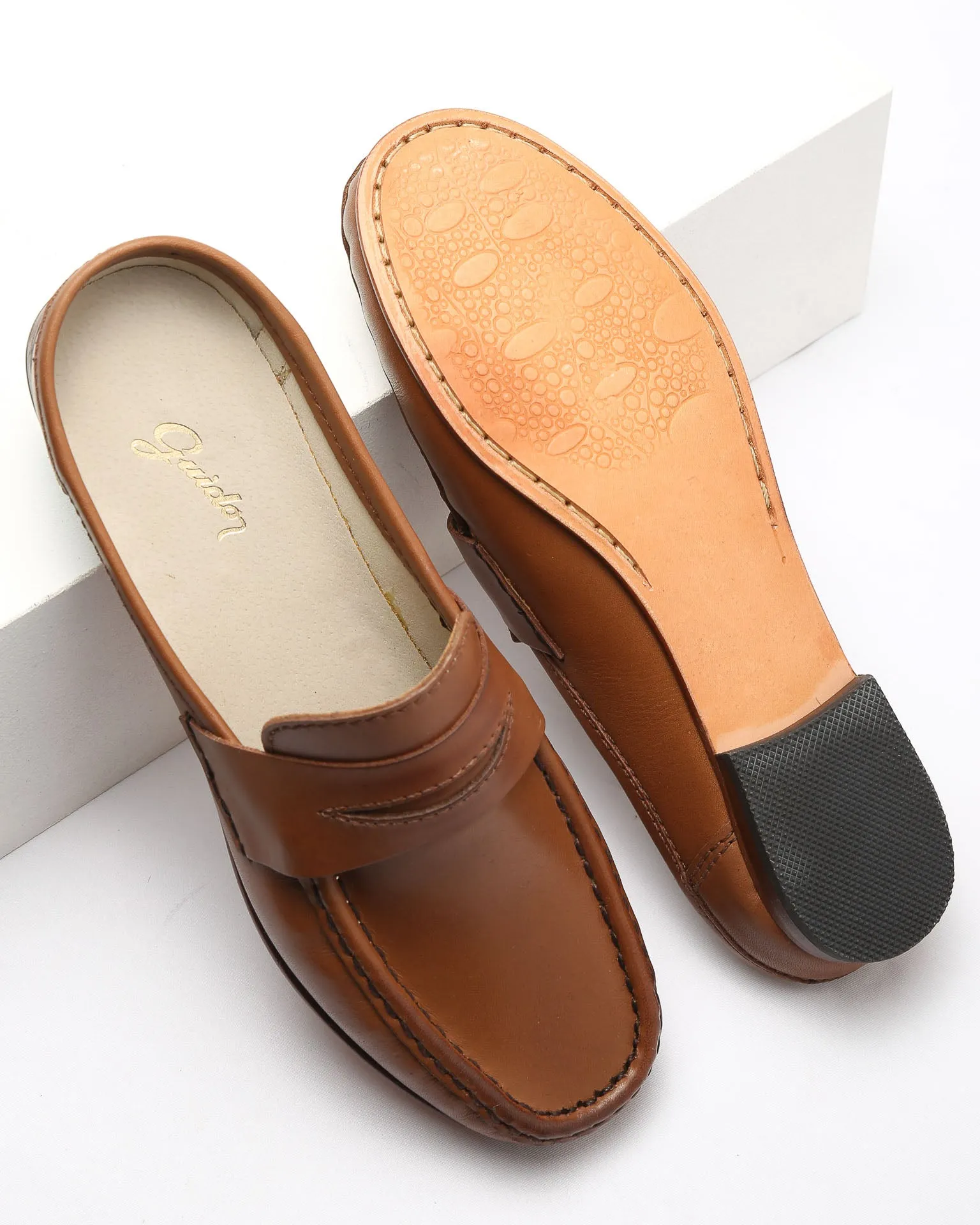 Mule with Headband Camel