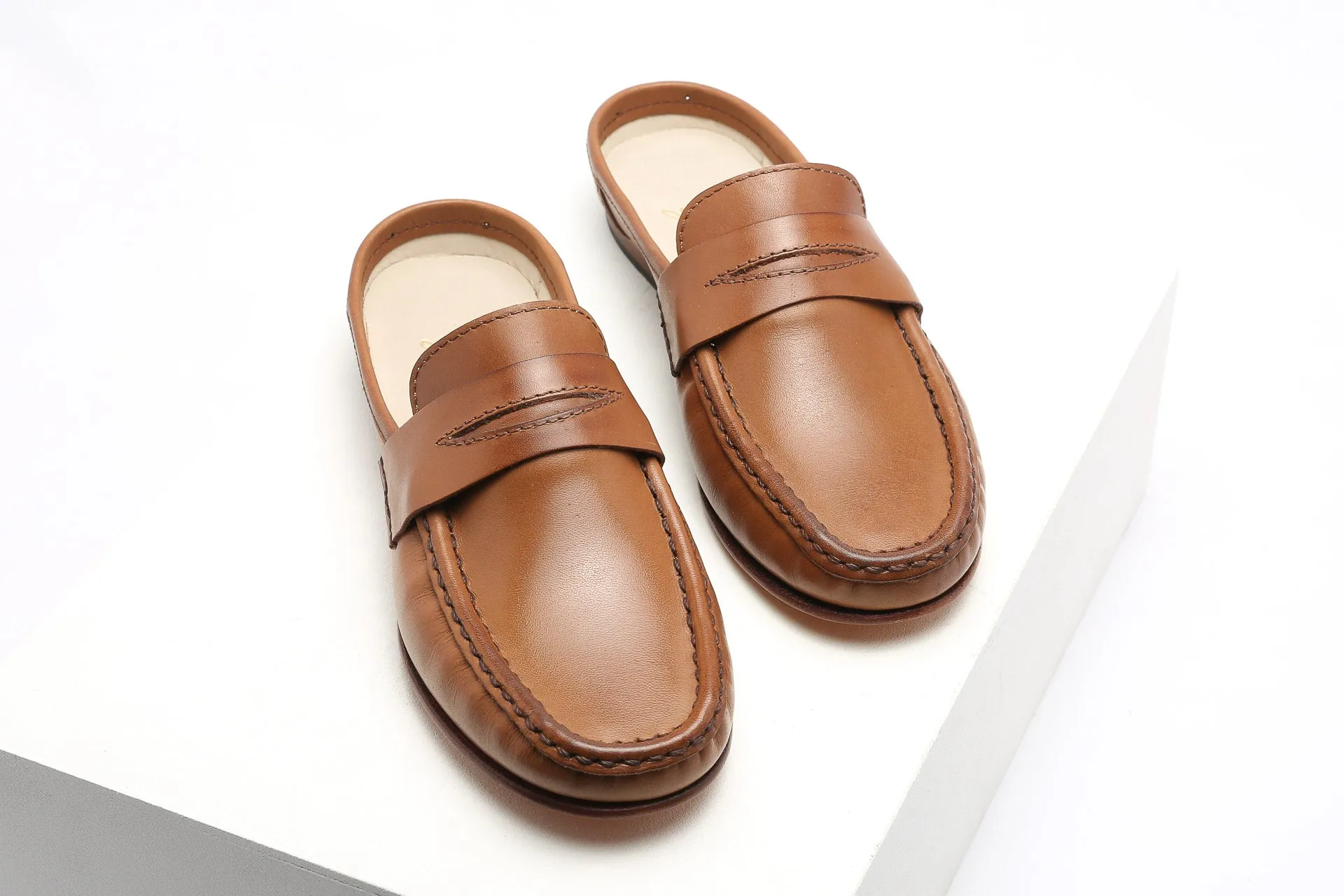 Mule with Headband Camel
