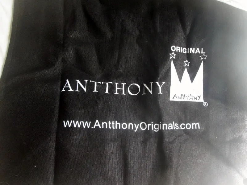 NEW ANTTHONY ORIGINALS Eiffel Tower Balloon Vegan Tote Shopper Carryall BLACK