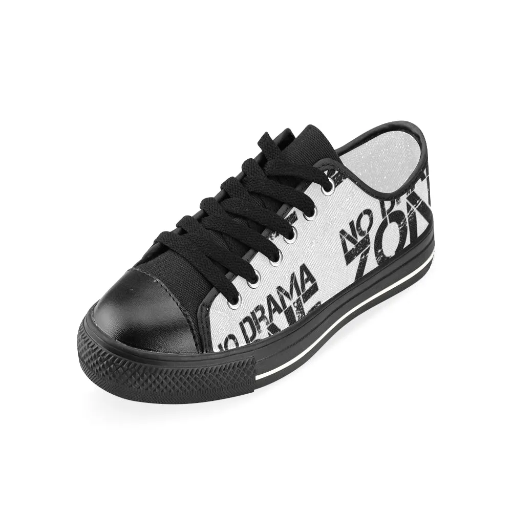 No Drama Zone Low Rise Shoes Black up to size 12