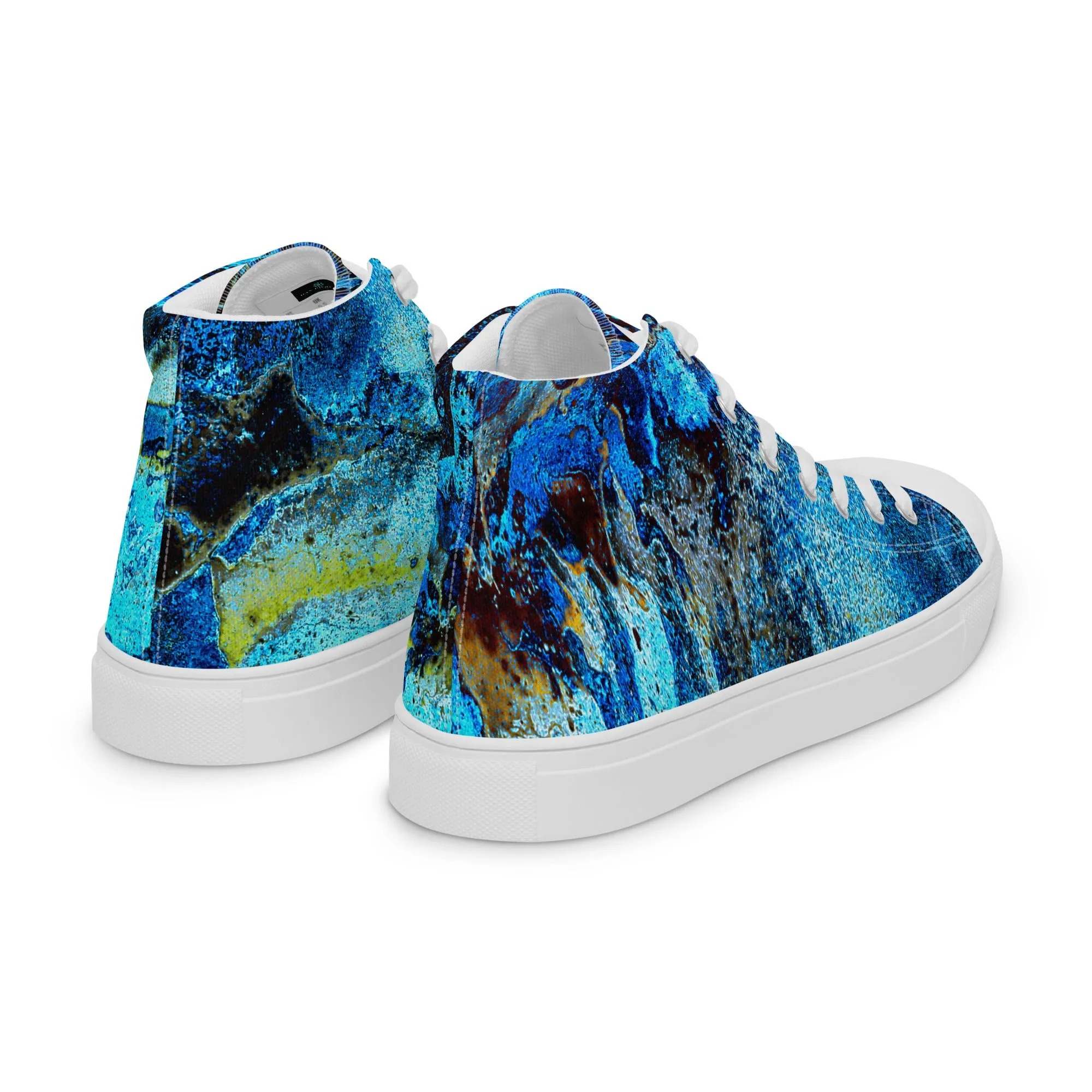 Painter's Dream - Women’s High Top Canvas Shoes