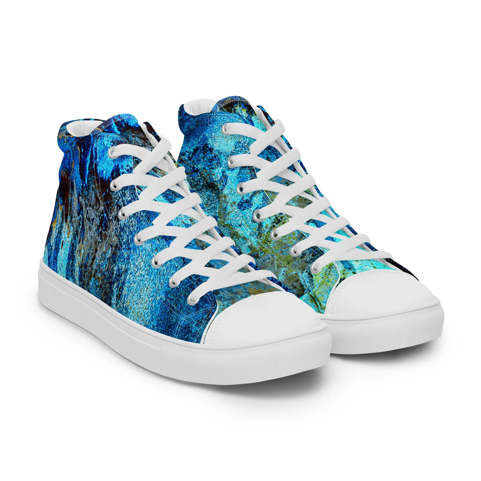 Painter's Dream - Women’s High Top Canvas Shoes