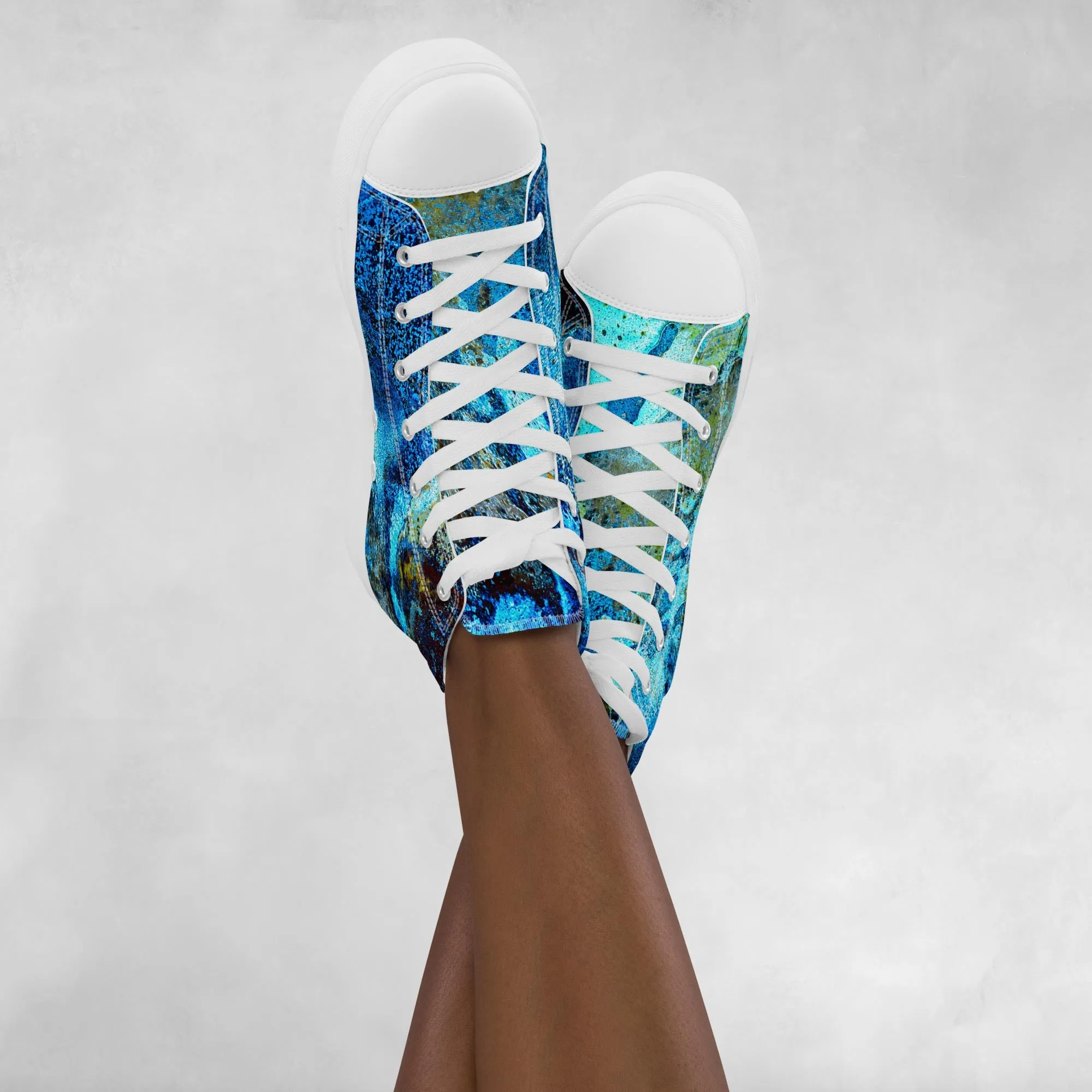 Painter's Dream - Women’s High Top Canvas Shoes