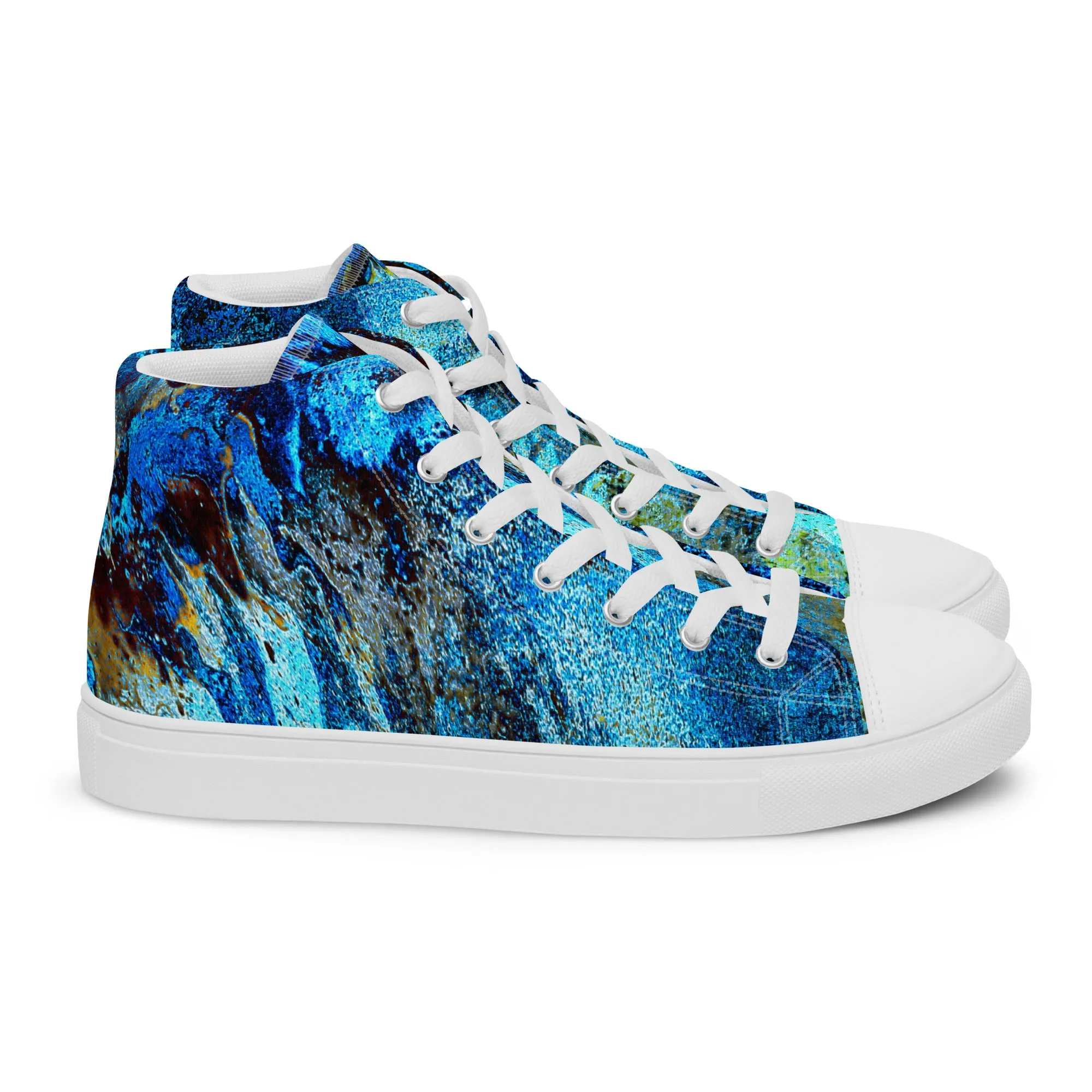 Painter's Dream - Women’s High Top Canvas Shoes