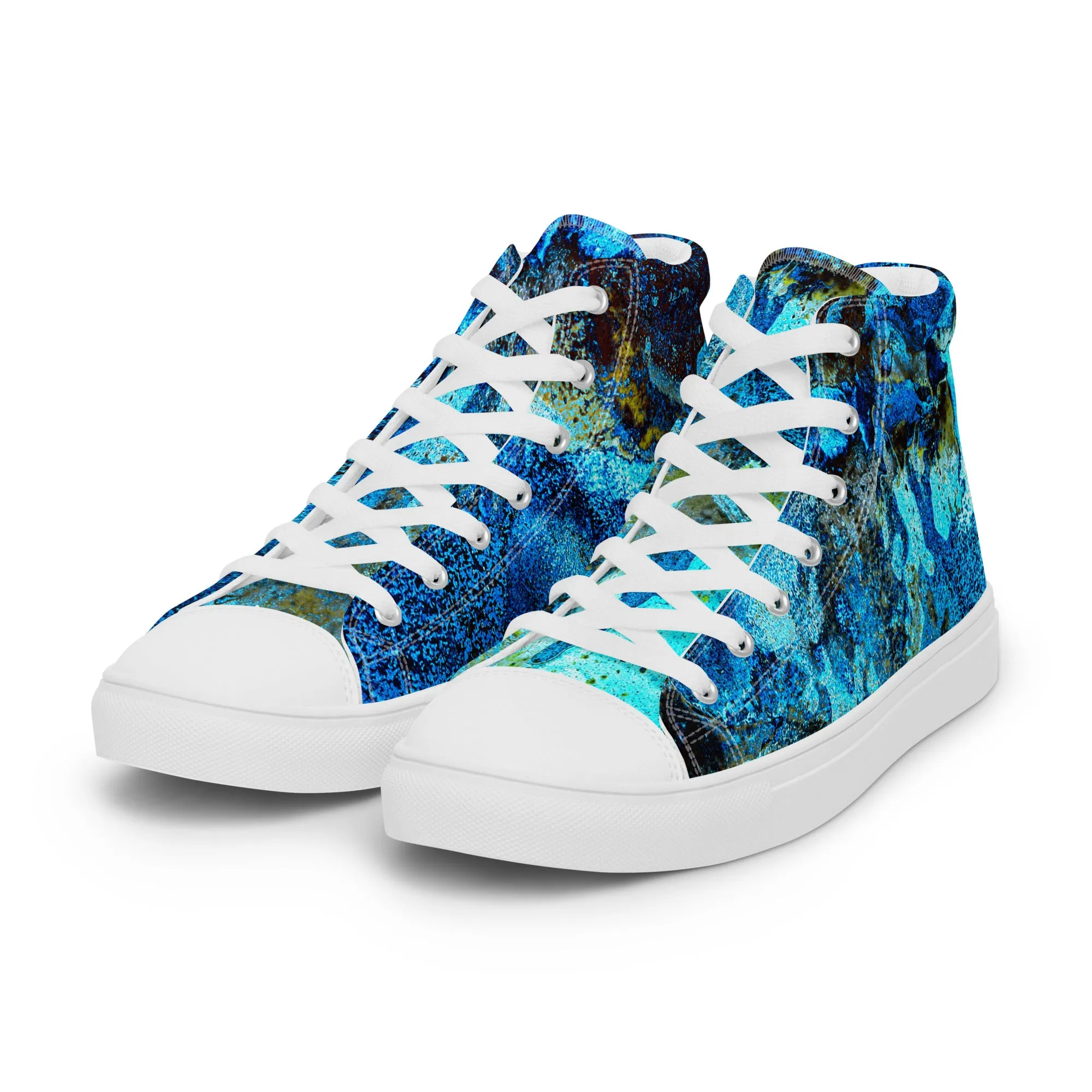 Painter's Dream - Women’s High Top Canvas Shoes
