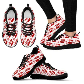 Phlebotomist Women's Sneakers Style 3 (Black)